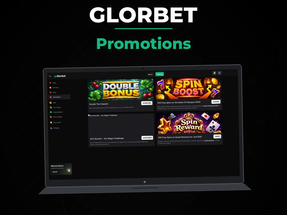 Glorbet - Promotions
