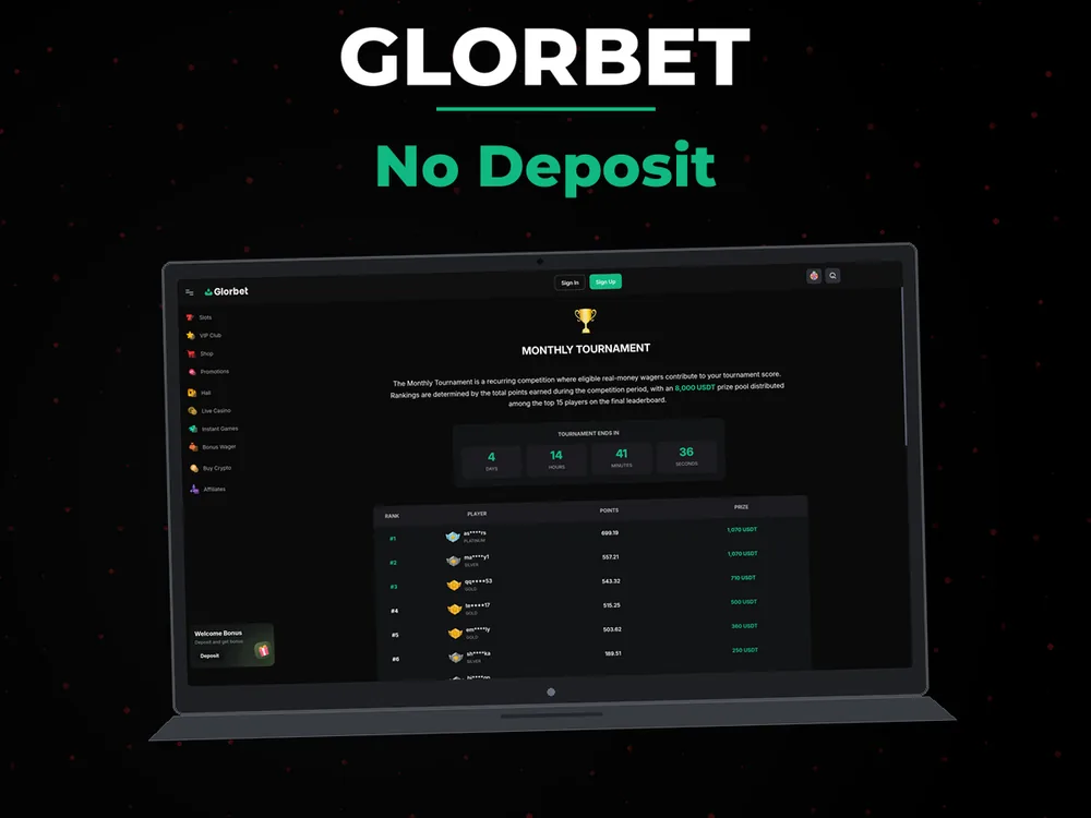 Glorbet - No Deposit